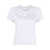 Alexander Wang Alexander Wang Essential Jsy Shrunk T-Shirt W/Puff Logo & Bound Neck Clothing 050 LIGHT HEATHER GREY