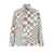 ERL Multicolor Jacket with Asymmetric Check Motif in Cotton Denim Man GREY