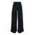 AMI Paris Black Cargo Pants in Viscose Blend Woman BLACK
