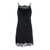 GOLD HAWK Black Petticoat Short Dress in Silk Woman BLACK