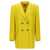 Elisabetta Franchi Elisabetta Franchi Logo Button Double-Breasted Blazer YELLOW