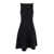 Semicouture Mini Black Dress With Open Back In Viscose Blend Woman BLACK