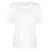 Alexander Wang ALEXANDER WANG ESSENTIAL JERSEY SHORT SLEEVE TEE WITH PUFF LOGO AND BOUND NECK CLOTHING WHITE