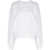 Alexander Wang Alexander Wang Essential Terry Crew Sweatshirt With Puff Paint Logo Clothing WHITE