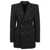 Balenciaga BALENCIAGA Hourglass double-breasted blazer jacket BLACK