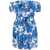 Liu Jo LIU JO Short cotton dress with floral print CLEAR BLUE