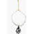 Dior Beads Choker Necklace With Pendant White