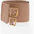 Dior Maxi Leather Waist Belt With Double Golden Buckle 100Mm Brown