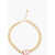 Dior Golden-Effect Chain Necklace With Maxi Cd Monogram Gold