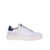 Crime Crime White/Blue Leather Sneakers WHITE