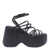 VIC MATIE Vic Matie Black Leather Sandals BLACK