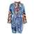 PUCCI Pucci Printed Silk Night Gown BLUE