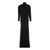 Saint Laurent SAINT LAURENT KNITTED LONG DRESS BLACK