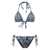 Acne Studios ACNE STUDIOS Denim print bikini set CLEAR BLUE