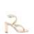 Jimmy Choo 'Azie' Gold-Tone Low Top Sandals with Squared Toe in Laminated Leather Woman GREY