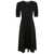 N°21 N°21 SHORT SLEEVE MIDI DRESS CLOTHING BLACK