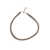 Brunello Cucinelli Grey Necklace with Monile Embellishment in Brass and Leather Woman GREY