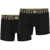 Versace Bi-Pack Underwear Trunk With Greca Band BLACK GOLD GREEK KEY