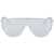 Alexander McQueen Sunglasses With Mirrored Lenses And Mask-Style Frame SILVER SILV MIRRSILV