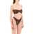 Self-Portrait Strapless Bikini Top With Rhin BROWN