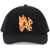 Palm Angels Burning Monogram Baseball Cap BLACK GOLD