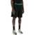 Palm Angels Sporty Bermuda Shorts With Logo BLACK GREEN FLUO