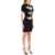GIUSEPPE DI MORABITO Mini Cut-Out Dress With Applied Anthur BLACK
