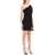 GIUSEPPE DI MORABITO One-Shoulder Mini Dress With Rhin BLACK