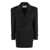 Saint Laurent Saint Laurent Double-Breasted Wool Coat Black