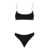 ANJUNA Black Two-Piece Bikini With Contrasting Trim In Stretch Polyamide Woman WHITE
