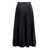 Prada Prada Silk Pleated Skirt BLACK
