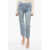 RE/DONE High-Waisted Stove Pipe Denims With Raw-Cut Hems 16Cm Light Blue
