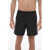 Alexander McQueen Nylon Selvedge Swim Shorts With Logo Side Band Black