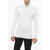 Prada Turtleneck Ribbed Cotton Sweater White