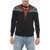 Marcelo Burlon Icon Wings Crewneck Sweater With Multicolored Print Black
