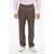 Baracuta Single Pleated Jaquard Casual Pants Brown