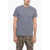 A.P.C. Striped Linen Blend Guillermo Crew-Neck T-Shirt Midnight Blue