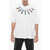 Marcelo Burlon Oversized Collar Feathers T-Shirt With Multicolored Print White