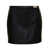 Versace Black Mini-Skirt with Medusa Detail in Smooth Leather Woman BLACK