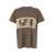Rick Owens Brown T-Shirt With Contrasting Logo Print In Cotton Man BROWN