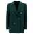 Tagliatore 'Jasmine' Green Double-Breasted Jacket with Golden Buttons in Stretch Wool Blend Woman GREEN
