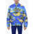 Gucci Quilted Souvenir Bomber Jacket With Snap Buttons Blue