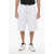 DRÔLE DE MONSIEUR Solid Color Shorts With Belt Loops White