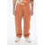 STÜSSY Cotton Twill Beach Pants With Drawstring Waist Orange
