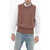 Jil Sander Knitted Vest With Ribbed Trims Brown