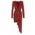 Alexandre Vauthier Draped silk dress Red