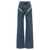 Y/PROJECT 'Evergreen Cut Out' jeans Blue