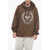 Dolce & Gabbana Cotton Blend Atletica Hoodie With Lived-In Effect Brown