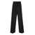 SPORTMAX SPORTMAX ZIRLO - Wide leg trousers in cotton and viscose BLACK