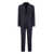 Tagliatore TAGLIATORE Pinstripe suit in wool and silk BLUE